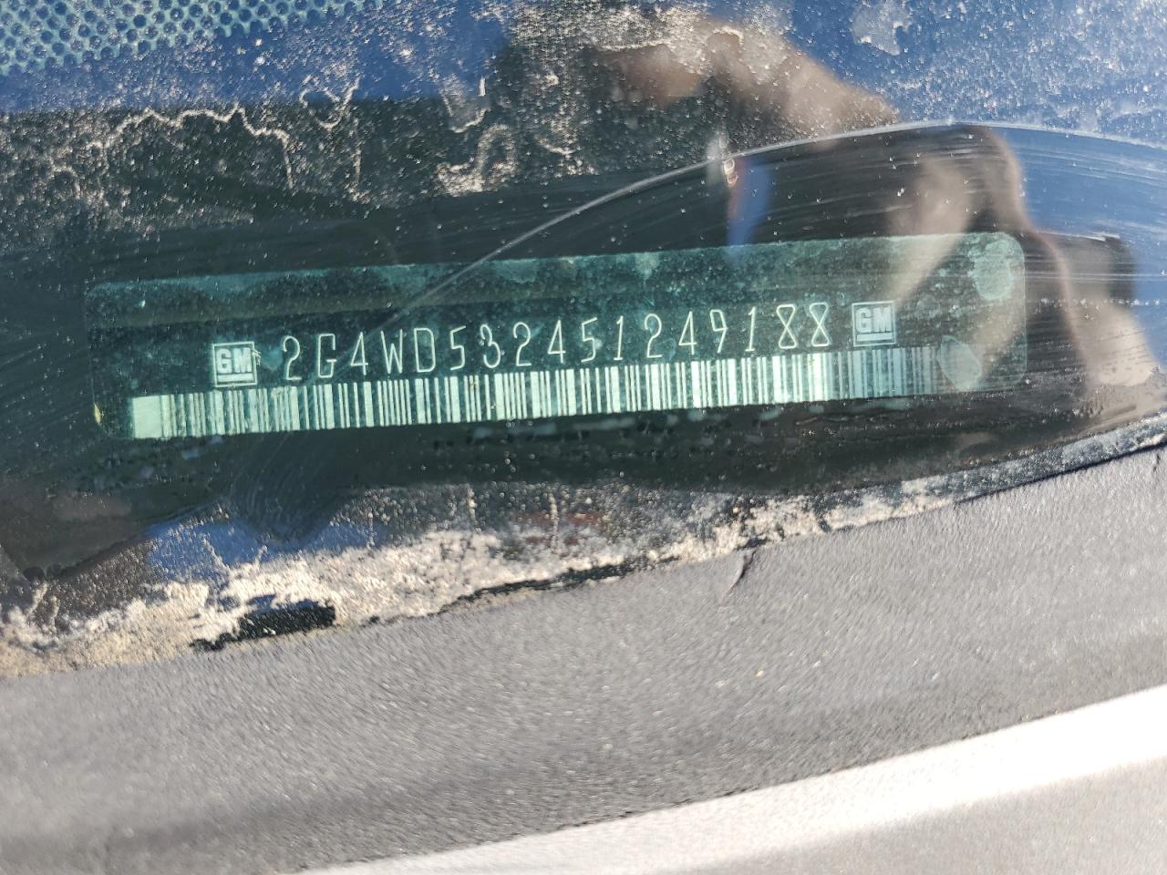 2005 Buick Lacrosse Cxl VIN: 2G4WD532451249188 Lot: 94933255