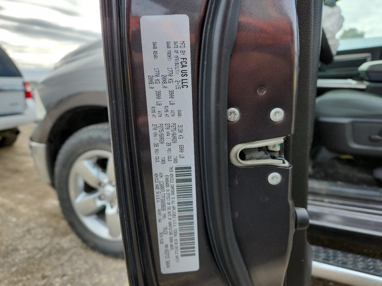 2015 Ram 1500 Slt VIN: 1C6RR7LT7FS609828 Lot: 90236695