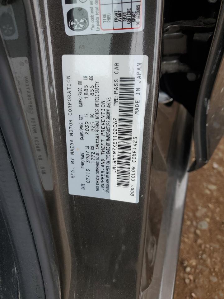 2014 Mazda 3 Grand Touring VIN: JM1BM1M7XE1102062 Lot: 85312735