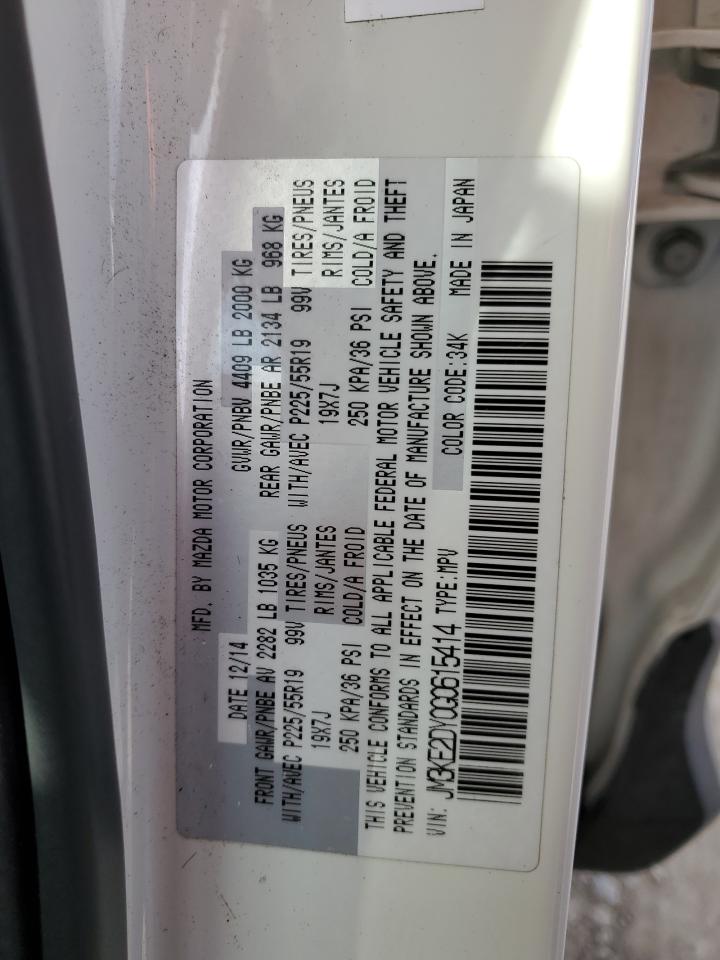 2016 Mazda Cx-5 Gt VIN: JM3KE2DY0G0615414 Lot: 85379935