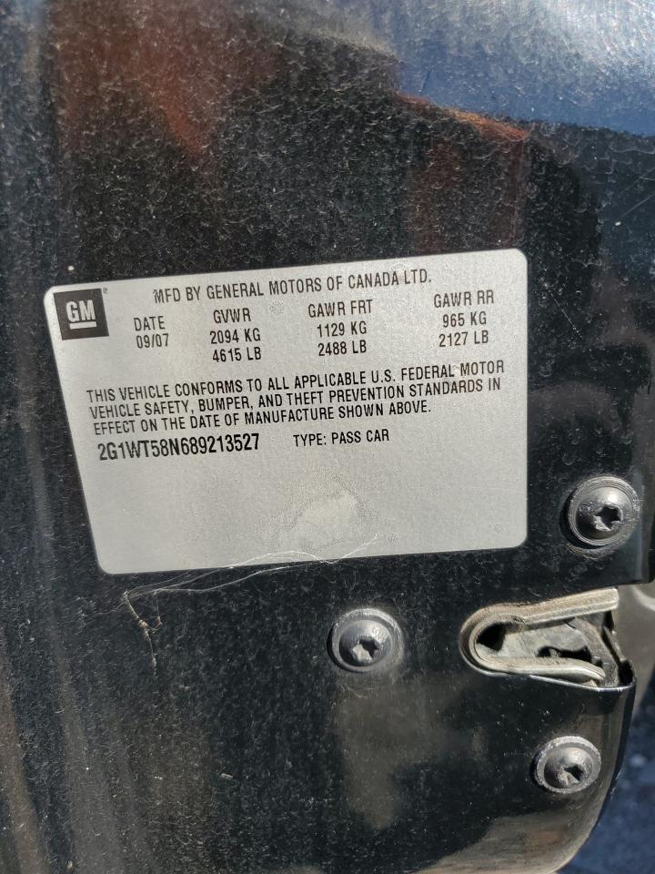 2008 Chevrolet Impala Lt VIN: 2G1WT58N689213527 Lot: 84012985