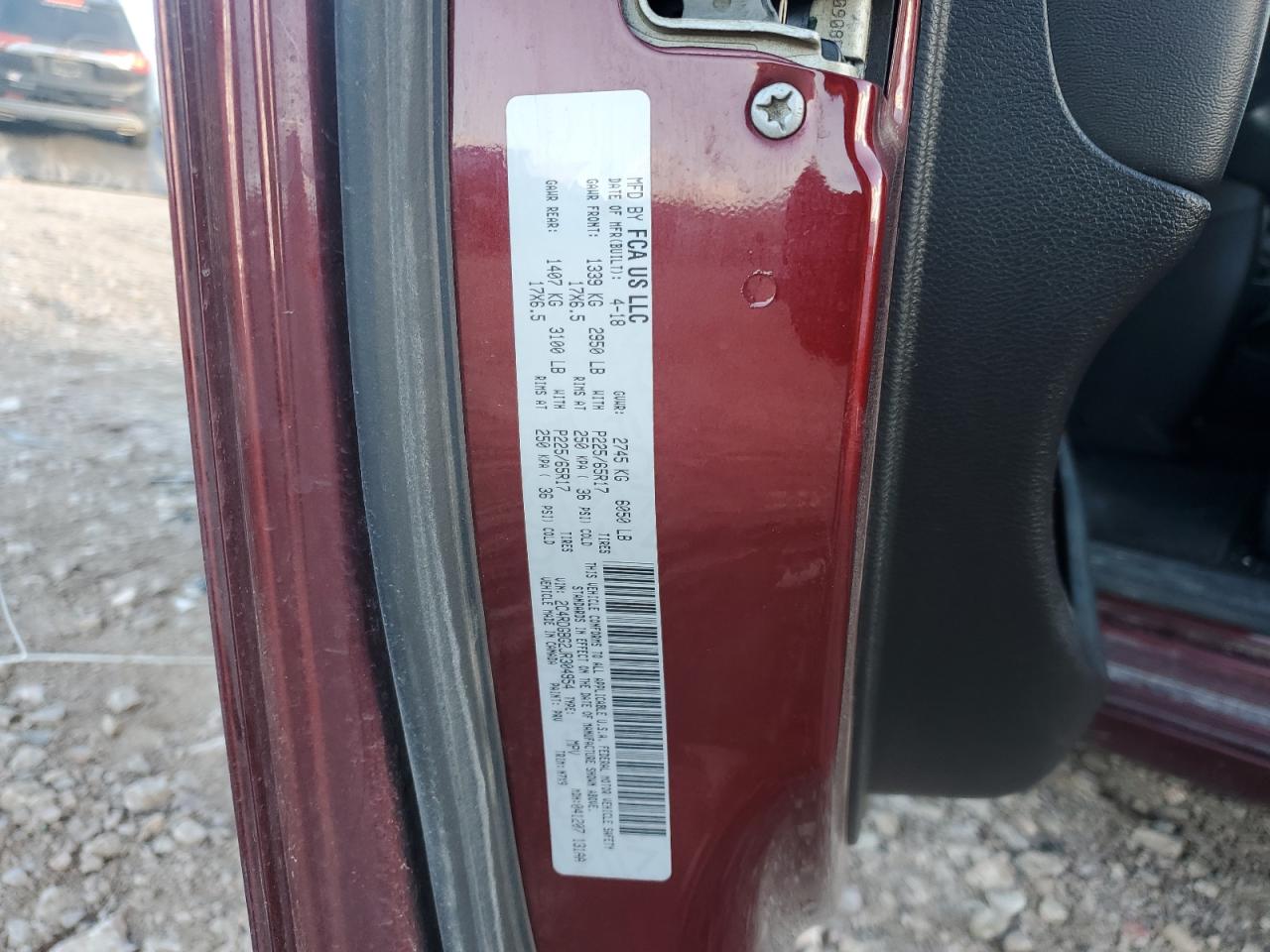 2018 Dodge Grand Caravan Se VIN: 2C4RDGBG2JR304954 Lot: 90917305