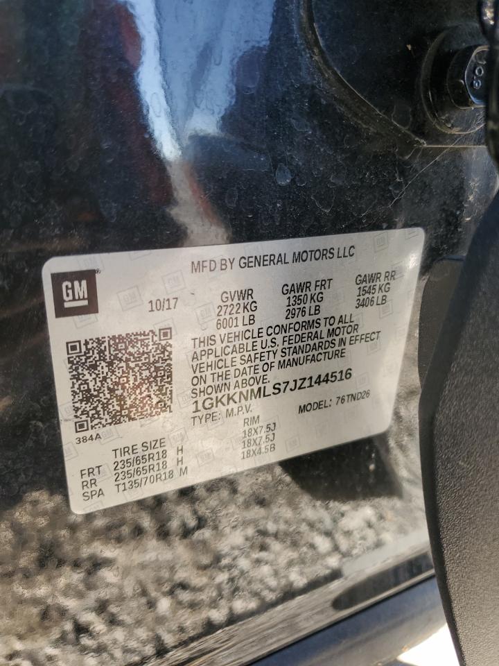 2018 GMC Acadia Slt-1 VIN: 1GKKNMLS7JZ144516 Lot: 87428545