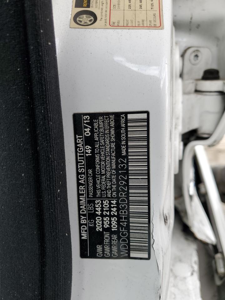 2013 Mercedes-Benz C 250 VIN: WDDGF4HB3DR292132 Lot: 82605885