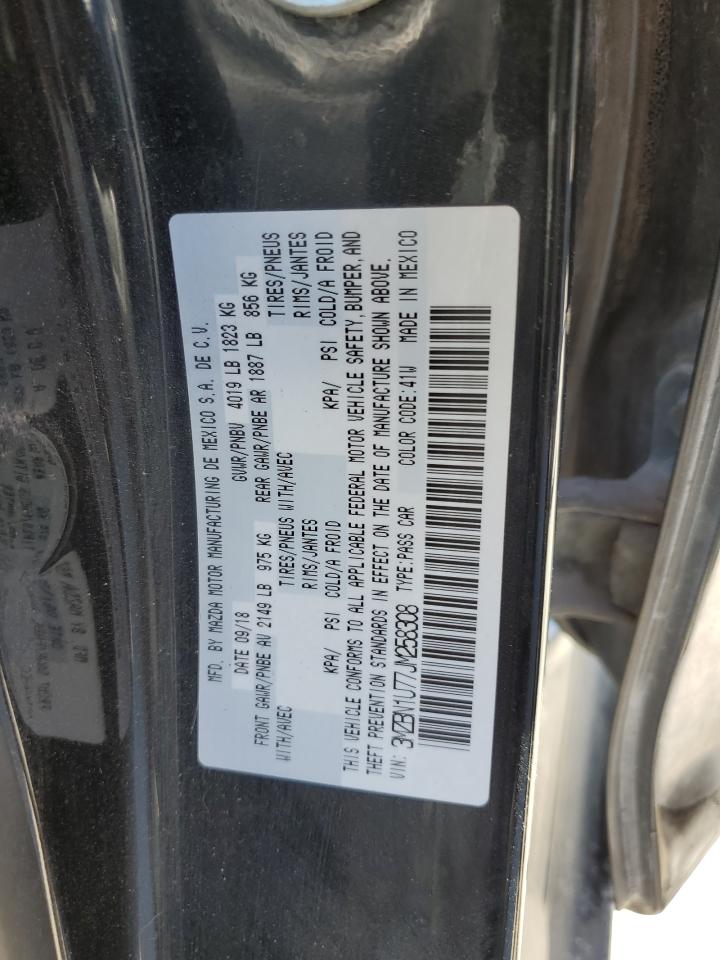 2018 Mazda 3 Sport VIN: 3MZBN1U77JM258308 Lot: 89823295