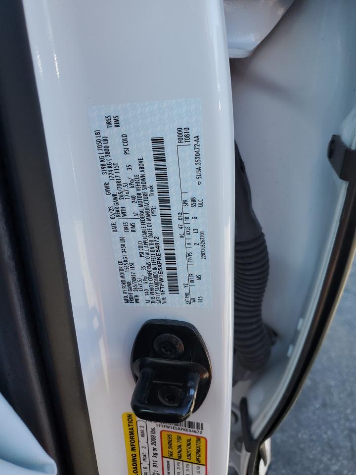 2023 Ford F150 Supercrew VIN: 1FTFW1E5XPKE54872 Lot: 85879125