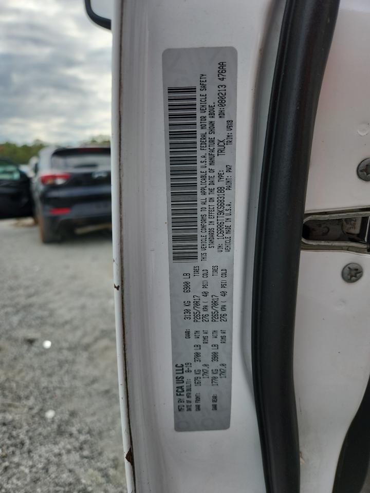 2019 Ram 1500 Classic Slt VIN: 1C6RR6TT9KS683188 Lot: 85484305