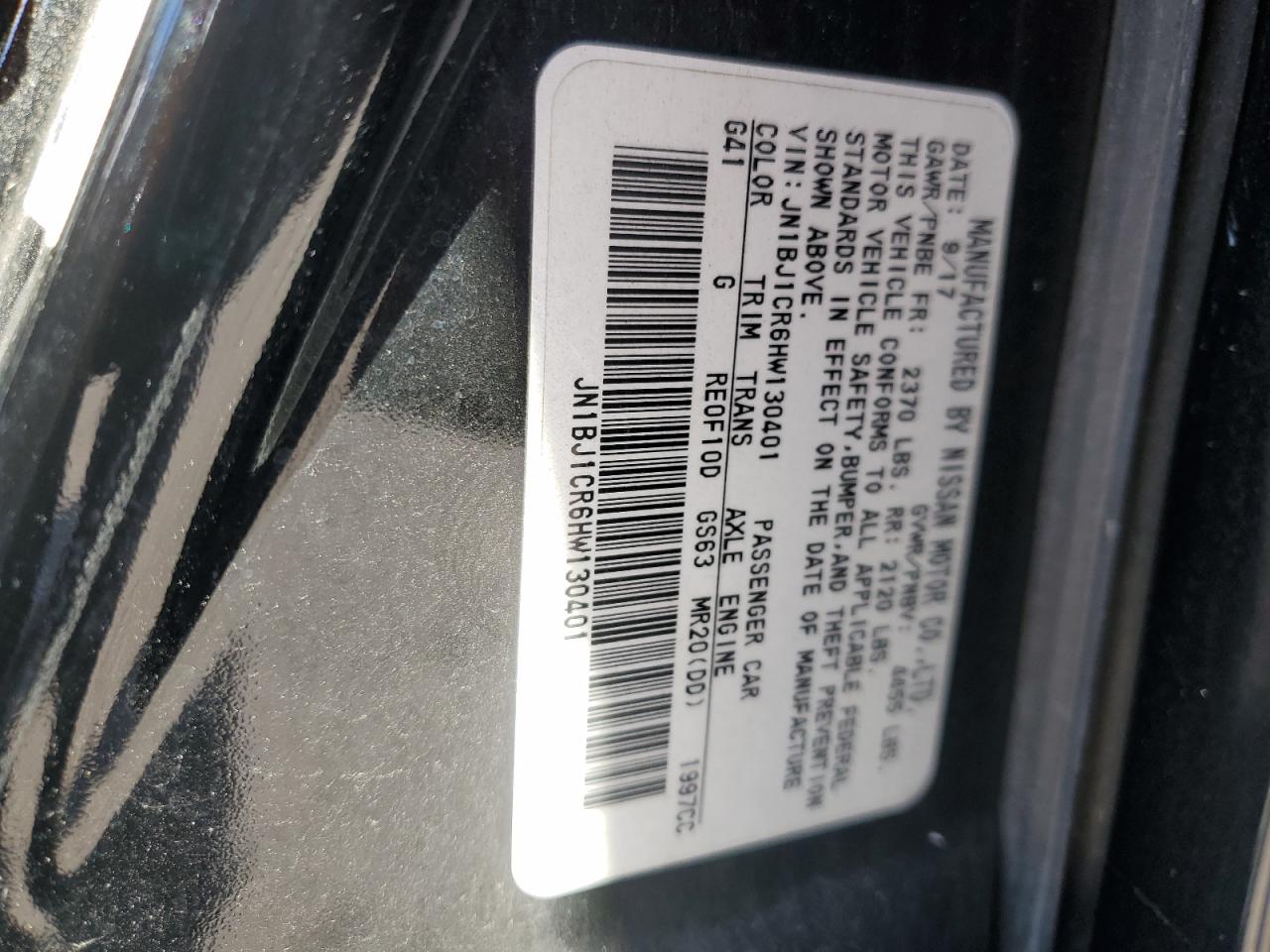 2017 Nissan Rogue Sport S VIN: JN1BJ1CR6HW130401 Lot: 84231495