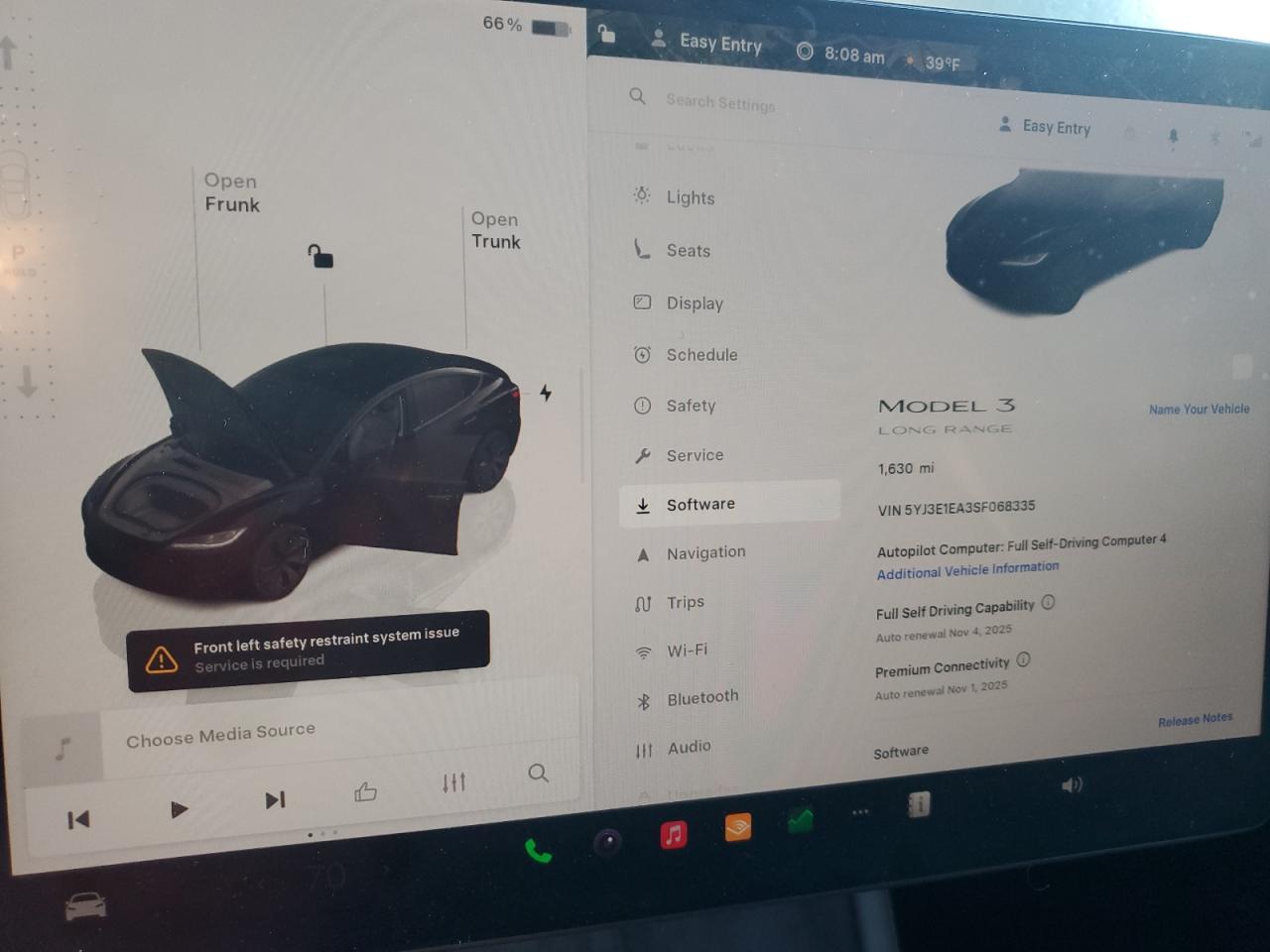 2025 Tesla Model 3 VIN: 5YJ3E1EA3SF068335 Lot: 87263285