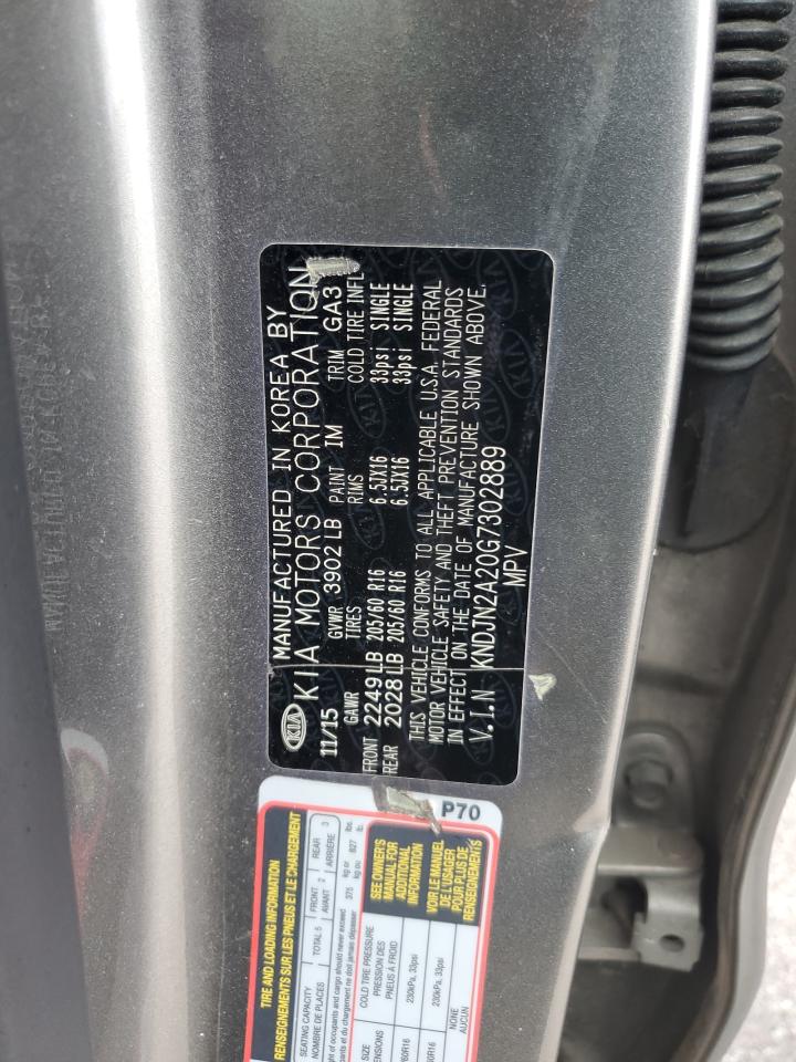 2016 Kia Soul VIN: KNDJN2A20G7302889 Lot: 81962265