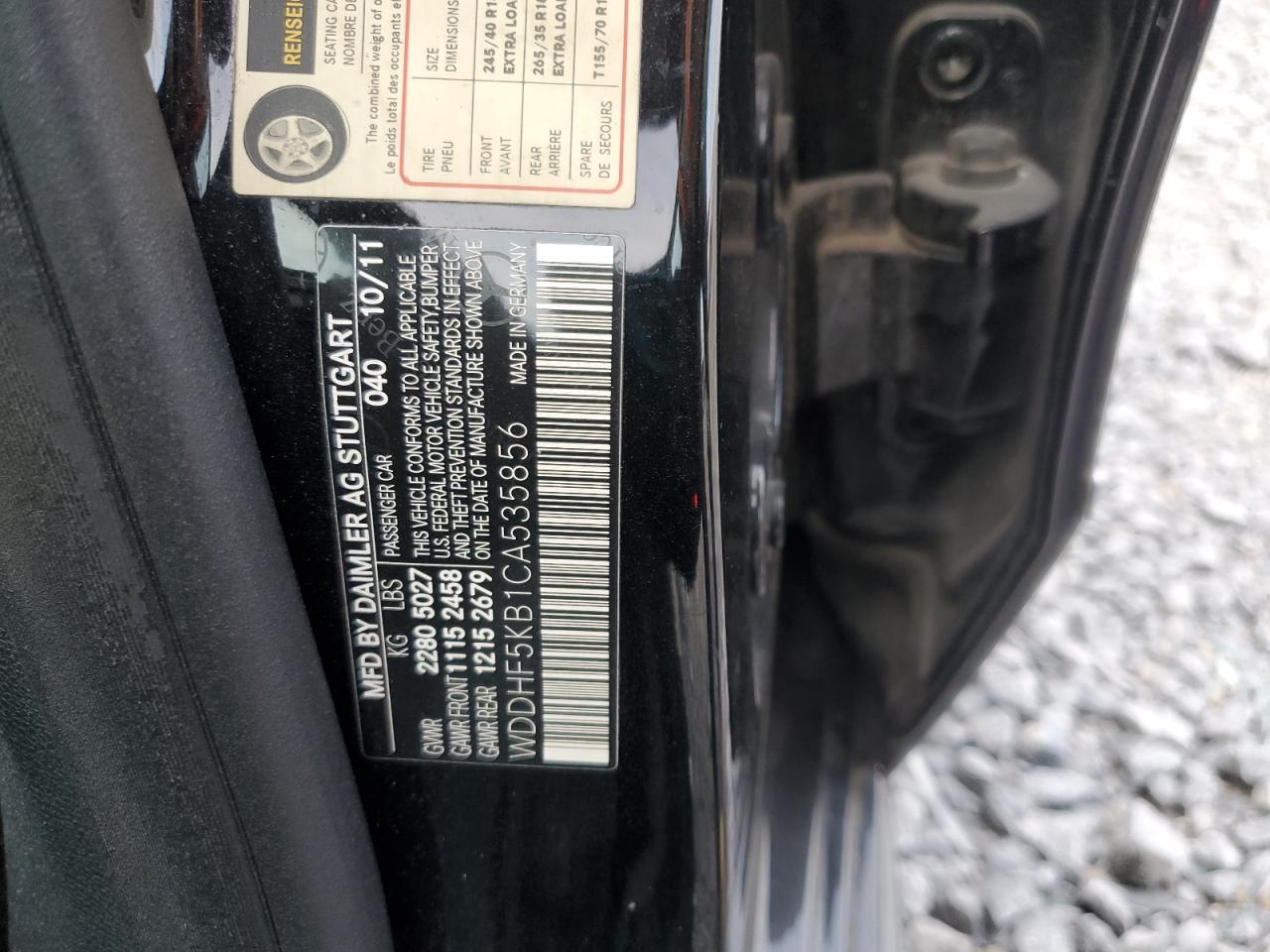 2012 Mercedes-Benz E 350 VIN: WDDHF5KB1CA535856 Lot: 84632435