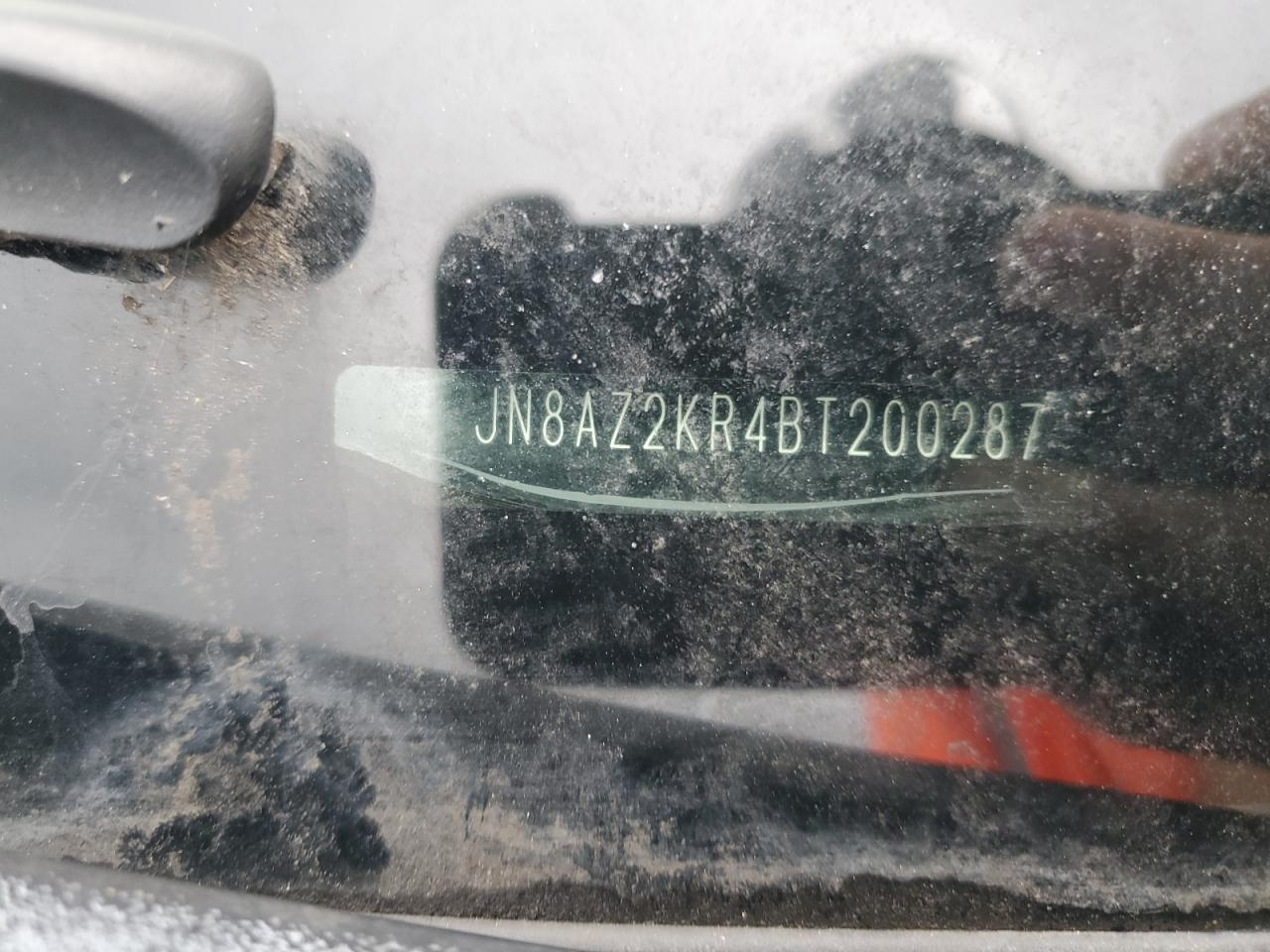 2011 Nissan Cube Base VIN: JN8AZ2KR4BT200287 Lot: 84944685