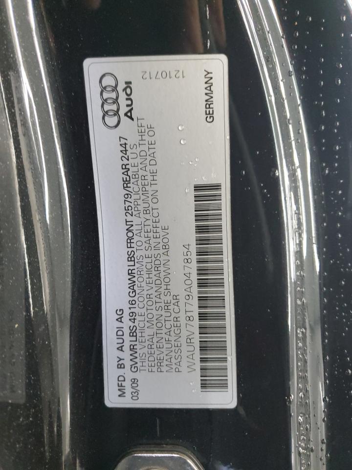 2009 Audi S5 Quattro VIN: WAURV78T79A047854 Lot: 82762425