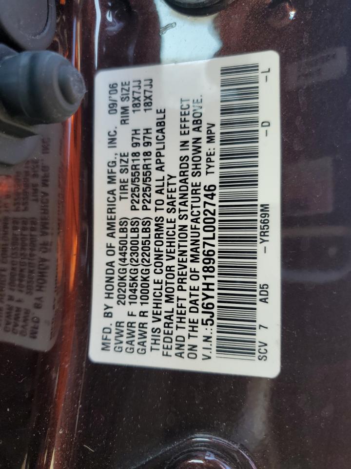 2007 Honda Element Sc VIN: 5J6YH18967L002746 Lot: 87396365