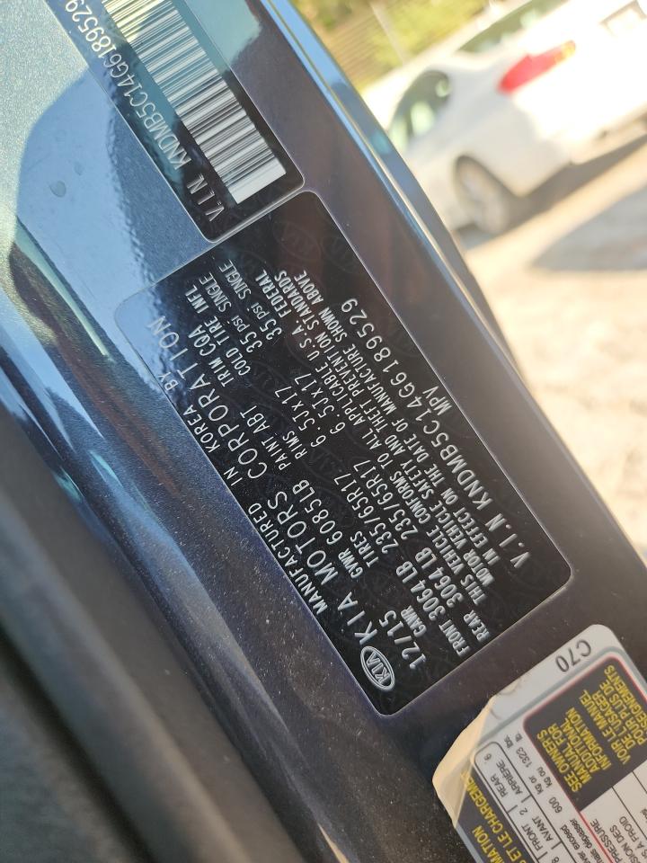 2016 Kia Sedona Lx VIN: KNDMB5C14G6189529 Lot: 81906625