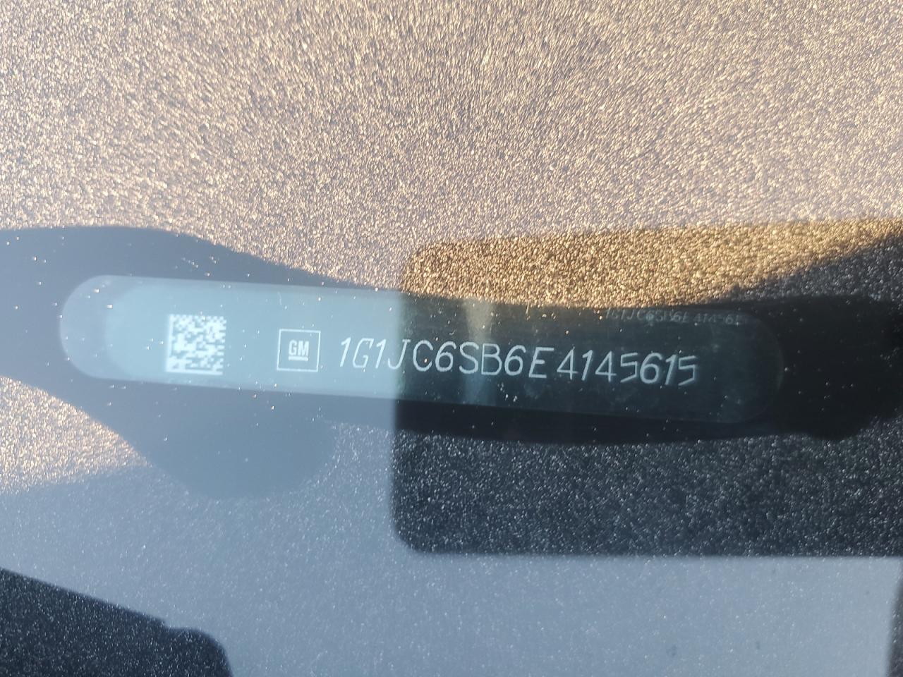 2014 Chevrolet Sonic Lt VIN: 1G1JC6SB6E4145615 Lot: 82360315