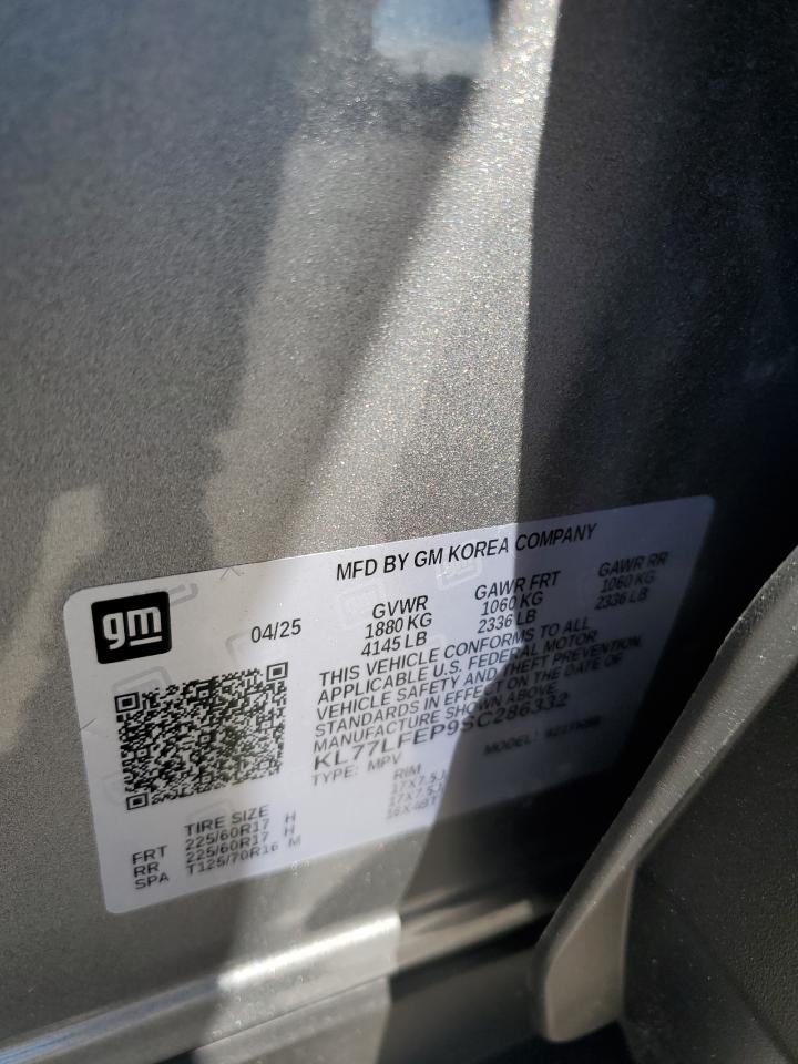 2025 Chevrolet Trax Ls VIN: KL77LFEP9SC286332 Lot: 87454225