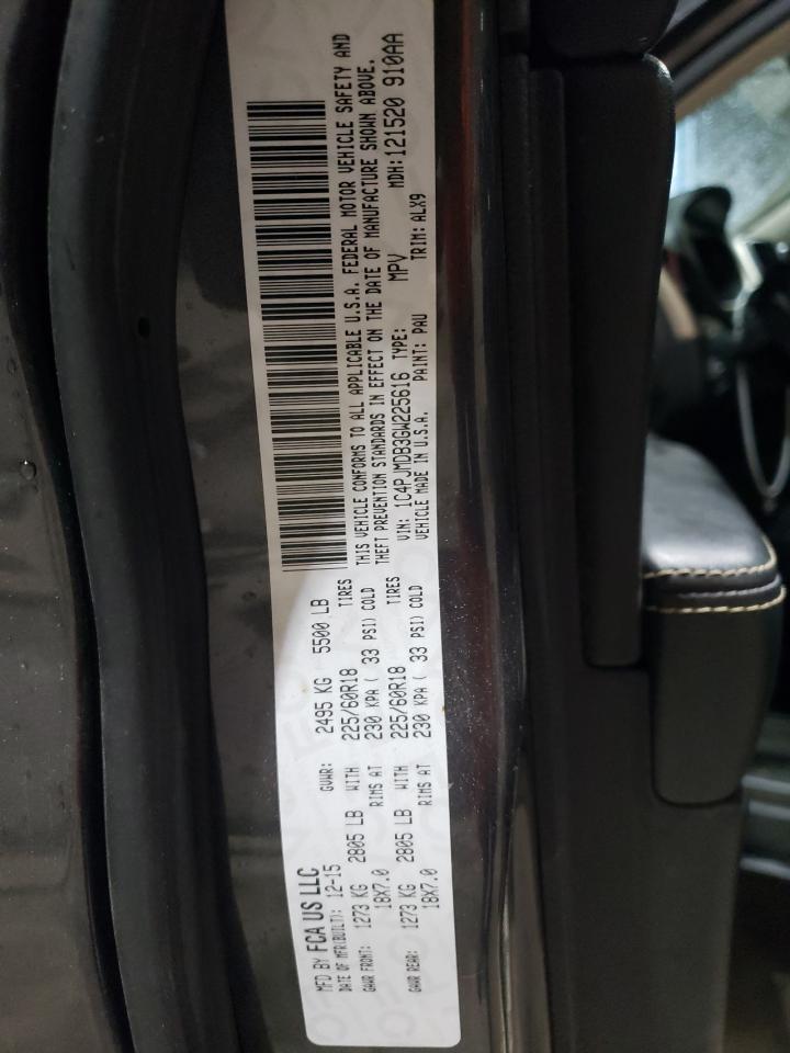 2016 Jeep Cherokee Limited VIN: 1C4PJMDB3GW225616 Lot: 90587925