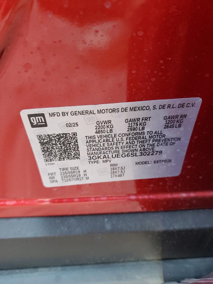 2025 GMC Terrain Elevation VIN: 3GKALUEG6SL302279 Lot: 83941825