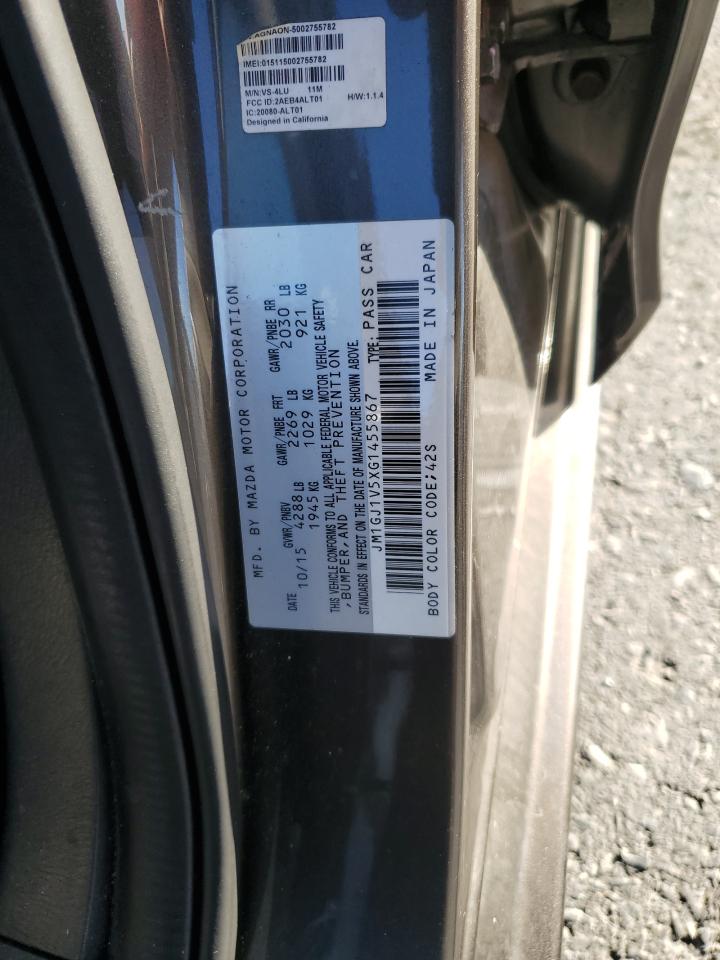 2016 Mazda 6 Touring VIN: JM1GJ1V5XG1455867 Lot: 82381545