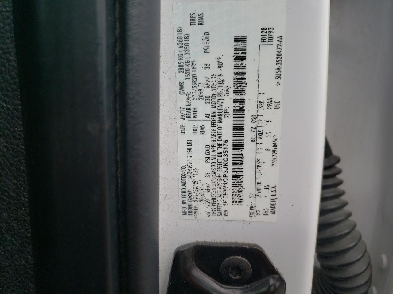 2018 Ford F150 Supercrew VIN: 1FTEW1CP3JKC35176 Lot: 82436915