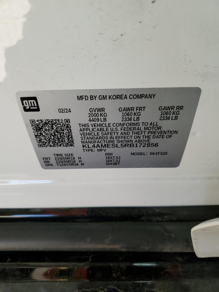 2024 Buick Encore Gx Sport Touring VIN: KL4AMESL5RB172856 Lot: 85486035