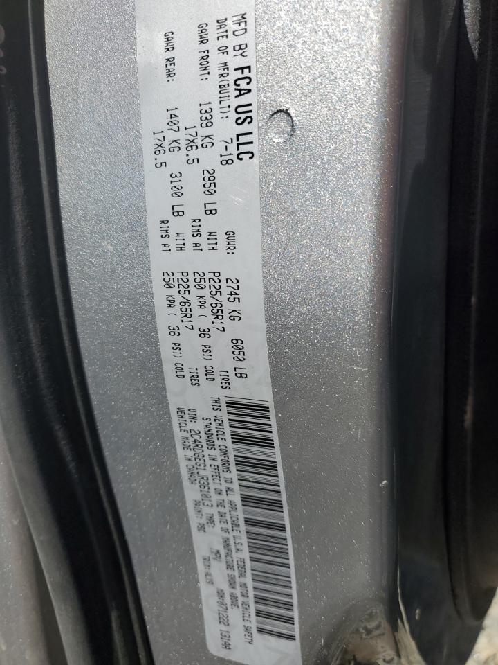 2018 Dodge Grand Caravan Gt VIN: 2C4RDGEG1JR361013 Lot: 82281225