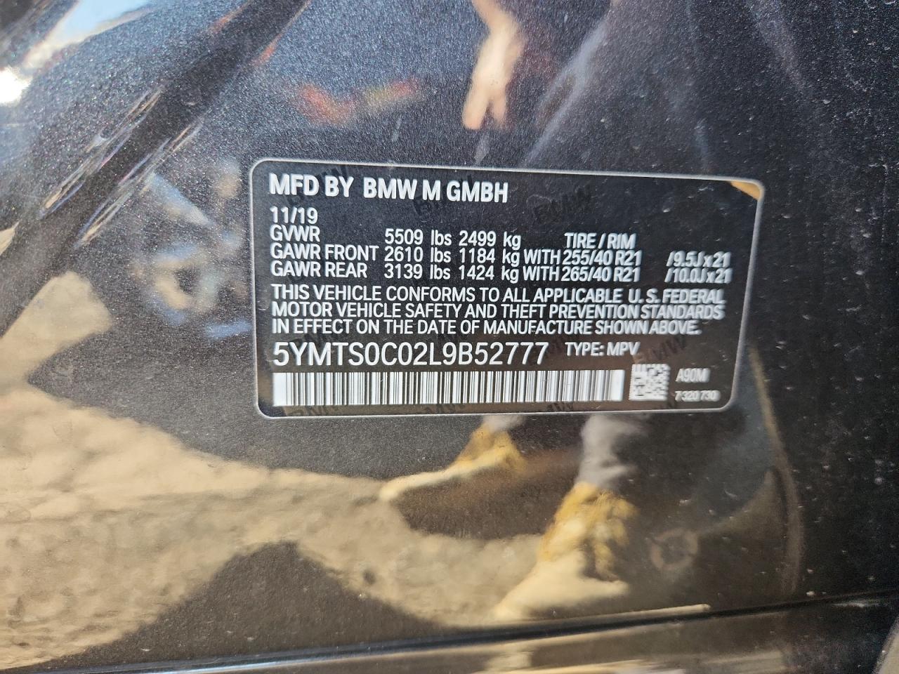 2020 BMW X3 M Competition VIN: 5YMTS0C02L9B52777 Lot: 81850605