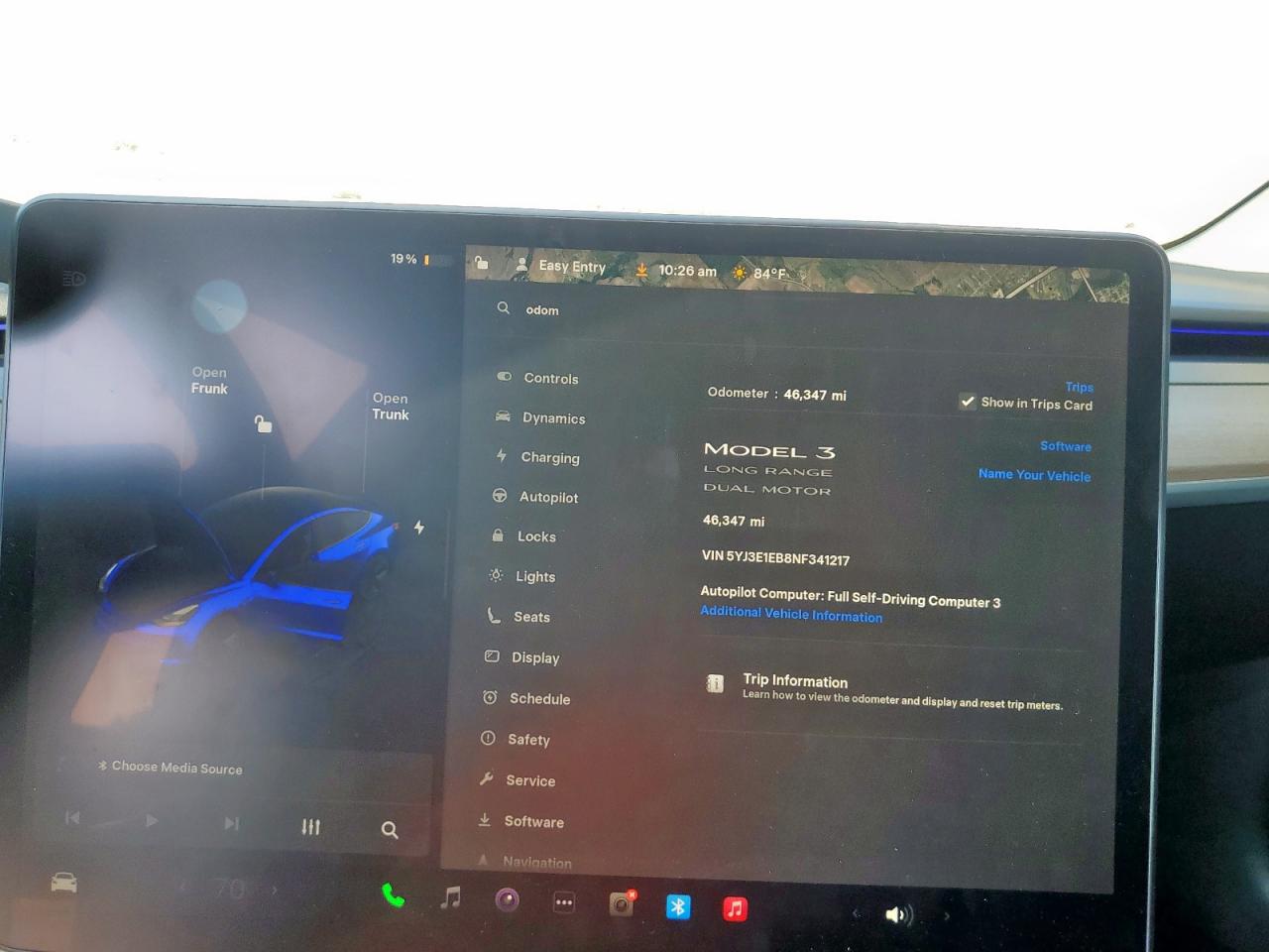 2022 Tesla Model 3 VIN: 5YJ3E1EB8NF341217 Lot: 85102215