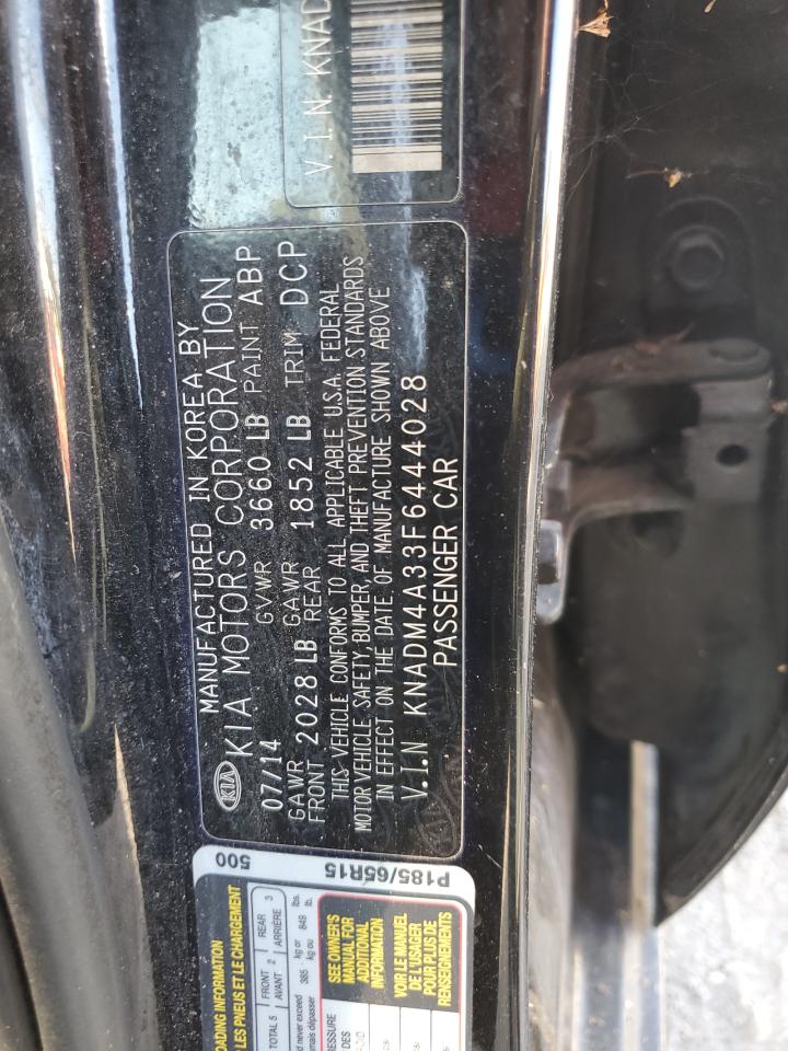 2015 Kia Rio Lx VIN: KNADM4A33F6444028 Lot: 82553895