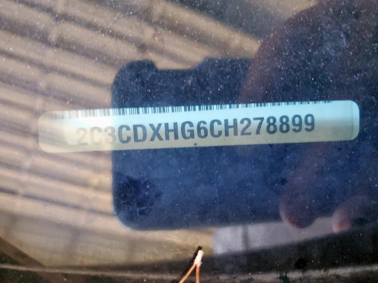 2012 Dodge Charger Sxt VIN: 2C3CDXHG6CH278899 Lot: 82220655