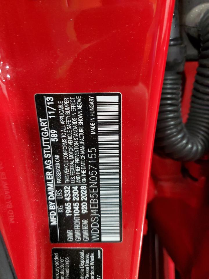 2014 Mercedes-Benz Cla 250 VIN: WDDSJ4EB5EN057155 Lot: 82437995