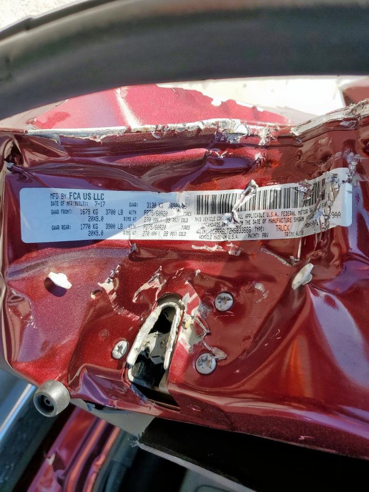 2017 Ram 1500 Slt VIN: 1C6RR6LT2HS833666 Lot: 90840315