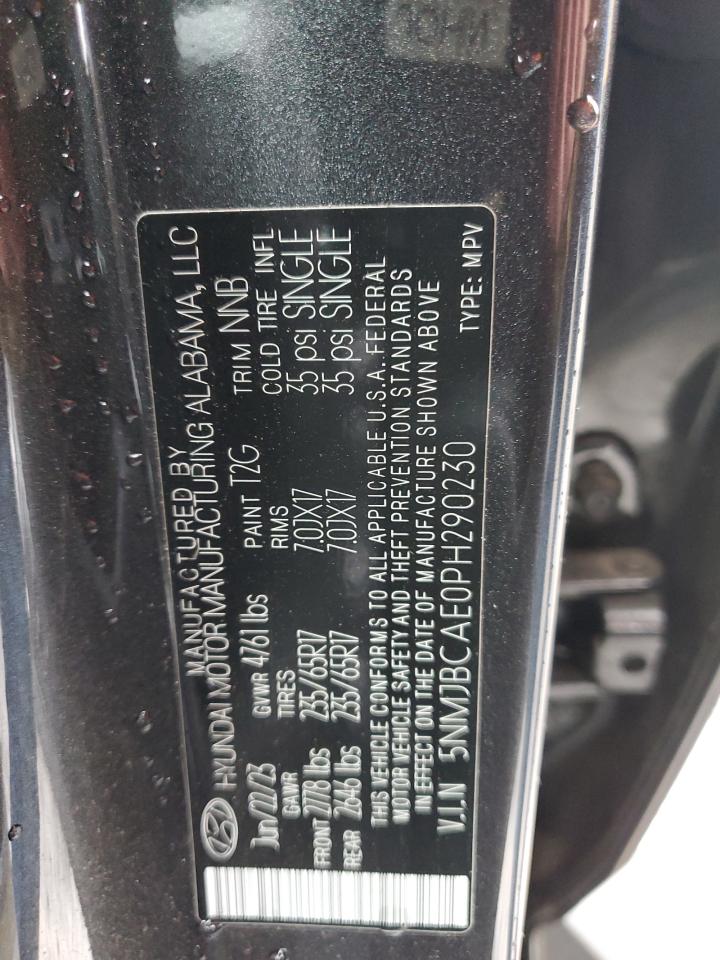 2023 Hyundai Tucson Sel VIN: 5NMJBCAE0PH290230 Lot: 82440635