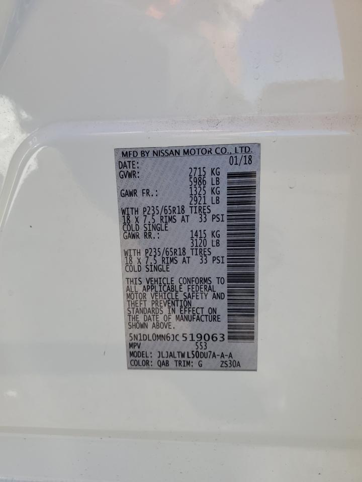 2018 Infiniti Qx60 VIN: 5N1DL0MN6JC519063 Lot: 82471645