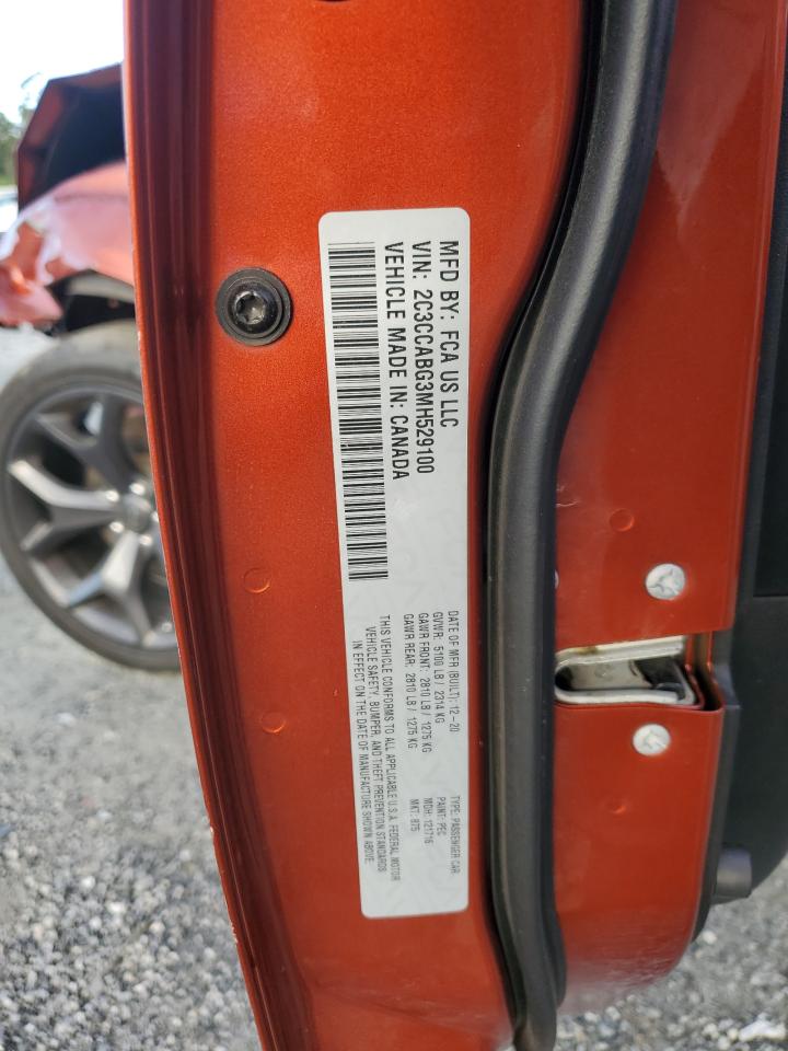 2021 Chrysler 300 S VIN: 2C3CCABG3MH529100 Lot: 85861005