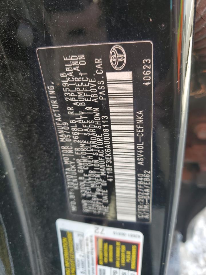 2010 Toyota Camry Base VIN: 4T1BF3EK6AU008113 Lot: 85254575