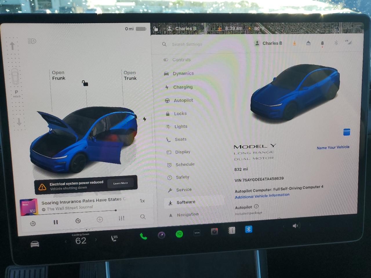 2026 Tesla Model Y VIN: 7SAYGDEE4TA458639 Lot: 82585665