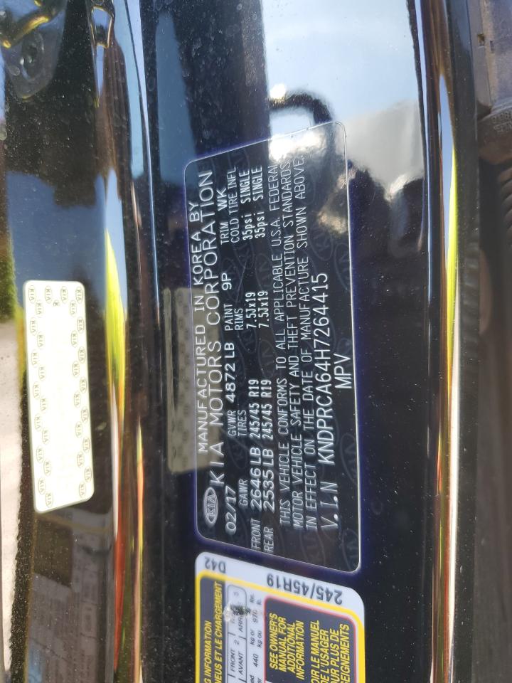 2017 Kia Sportage Sx VIN: KNDPRCA64H7264415 Lot: 84482255