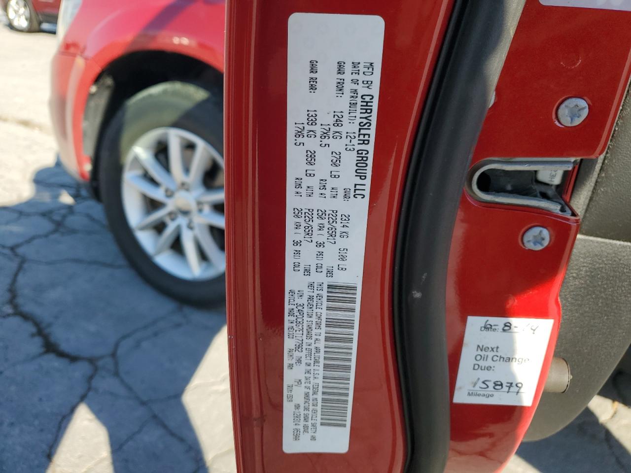 2014 Dodge Journey Sxt VIN: 3C4PDCBG7ET177962 Lot: 86664805