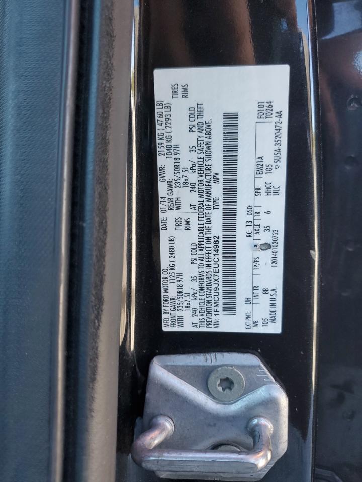 2014 Ford Escape Titanium VIN: 1FMCU9JX7EUC14982 Lot: 82395035