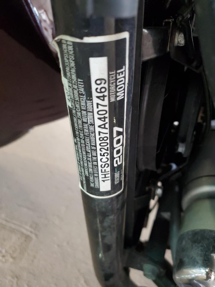 2007 Honda Vtx1300 S VIN: 1HFSC52087A407469 Lot: 84719845