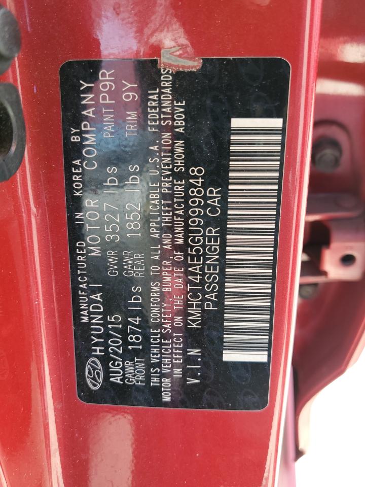 2016 Hyundai Accent Se VIN: KMHCT4AE5GU999848 Lot: 86525195