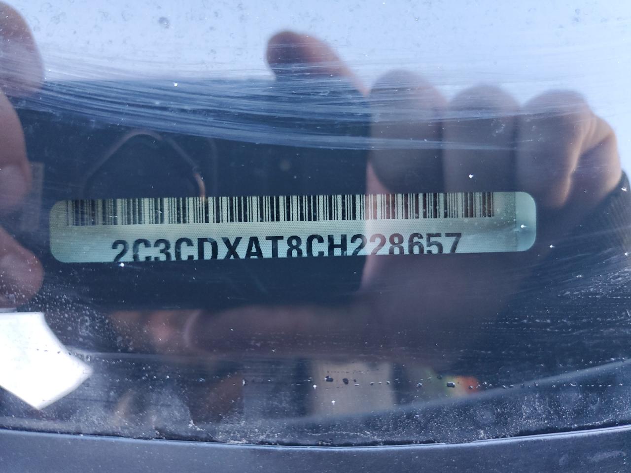 2012 Dodge Charger Police VIN: 2C3CDXAT8CH228657 Lot: 82223345