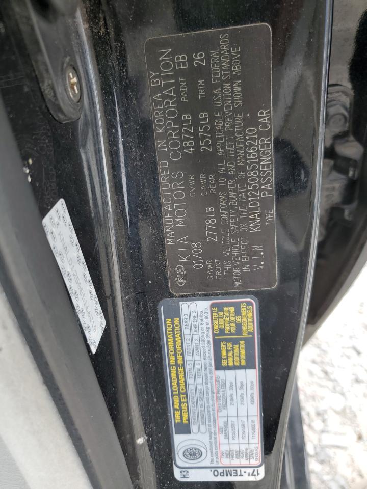 2008 Kia Amanti VIN: KNALD125085166210 Lot: 82276545