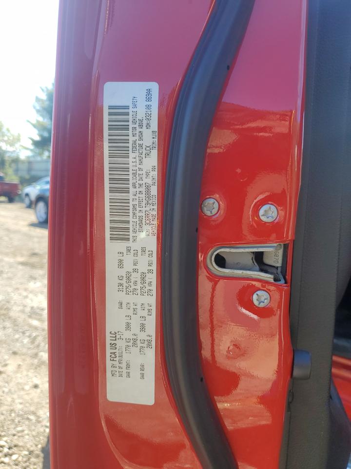 2017 Ram 1500 Slt VIN: 3C6RR7LT9HG688087 Lot: 85373835