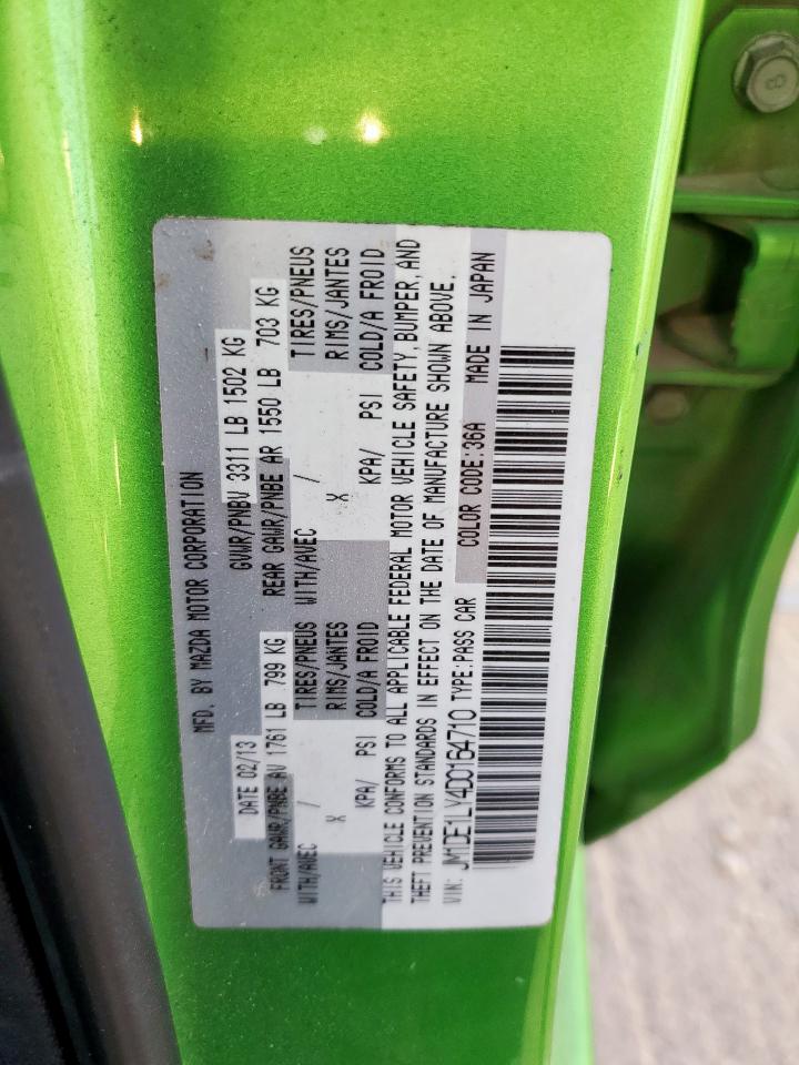 2013 Mazda Mazda2 VIN: JM1DE1LY4D0164710 Lot: 85646475