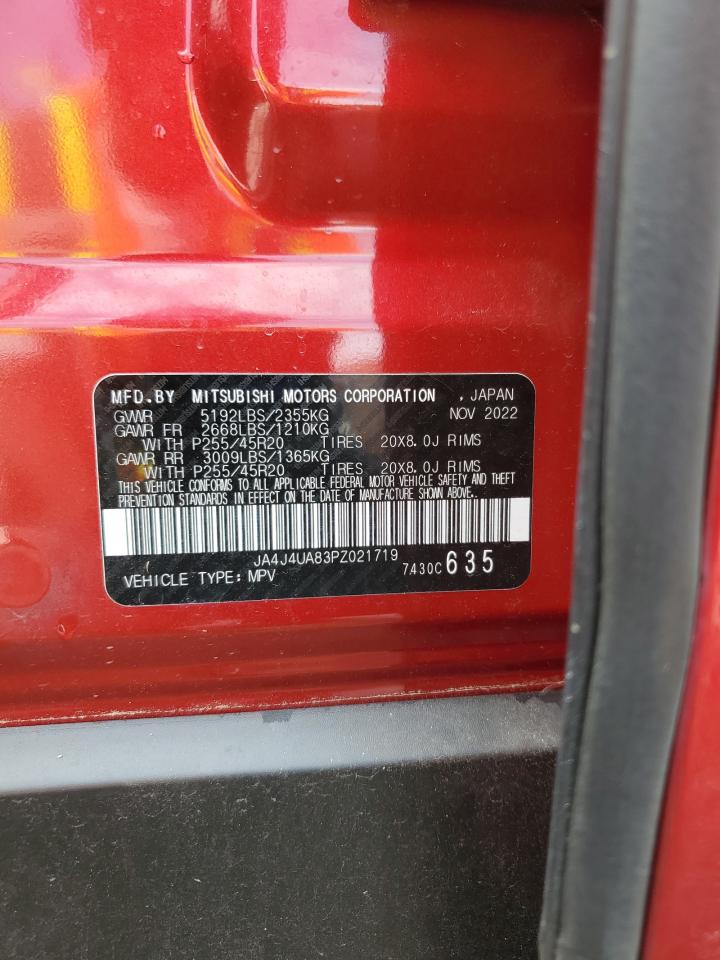 2023 Mitsubishi Outlander Se VIN: JA4J4UA83PZ021719 Lot: 84938565