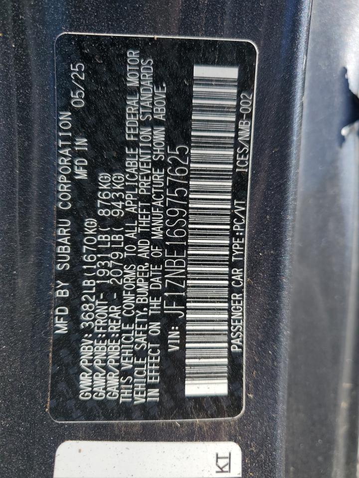 2025 Toyota Gr 86 Premium VIN: JF1ZNBE16S9757625 Lot: 86097645