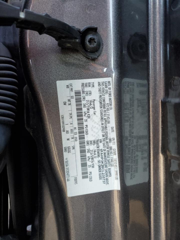 2012 Ford Focus Se VIN: 1FAHP3K28CL235737 Lot: 86136515